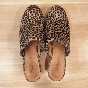 Madewell The Ruby Clog in Dotted Calf Hair size 8